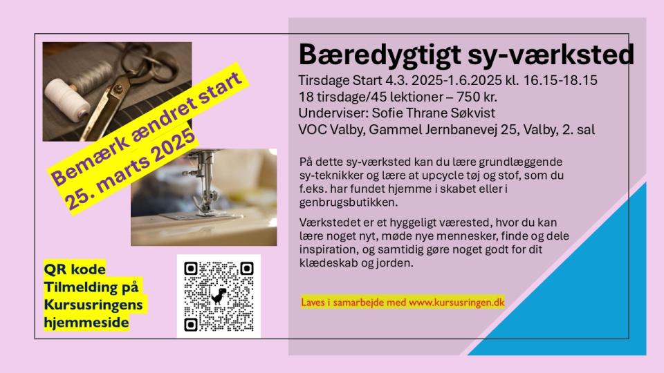 KURSUSRINGEN - Bæredygtigt sy-værksted