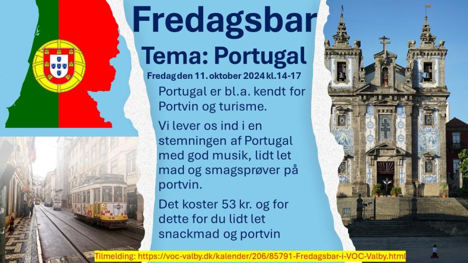 Fredagsbar i VOC Valby - Portugal 11. oktober 2024