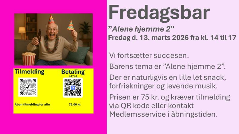 Fredagsbar 13. marts 2026