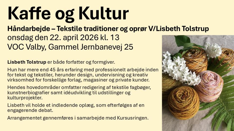 Kaffe og Kultur 22. april 2026