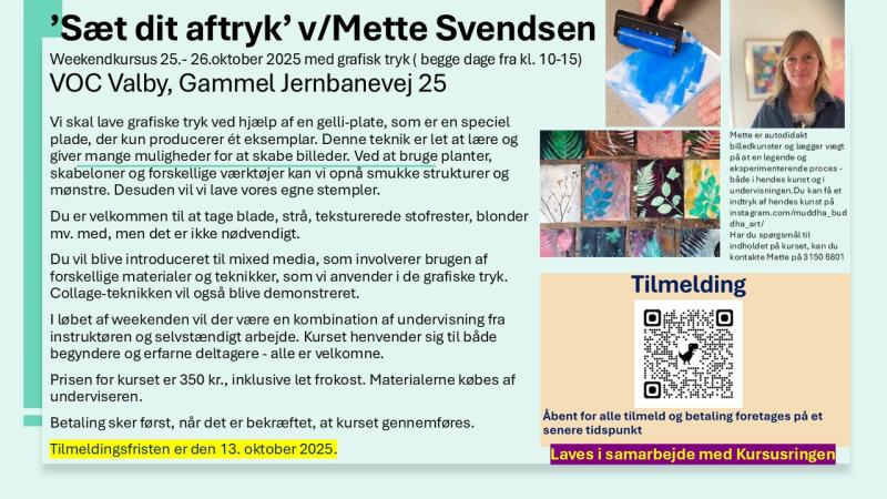 Maler kursus - Mette Svendsen