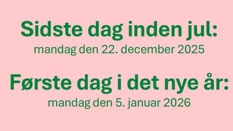 Lukket jul og nytår