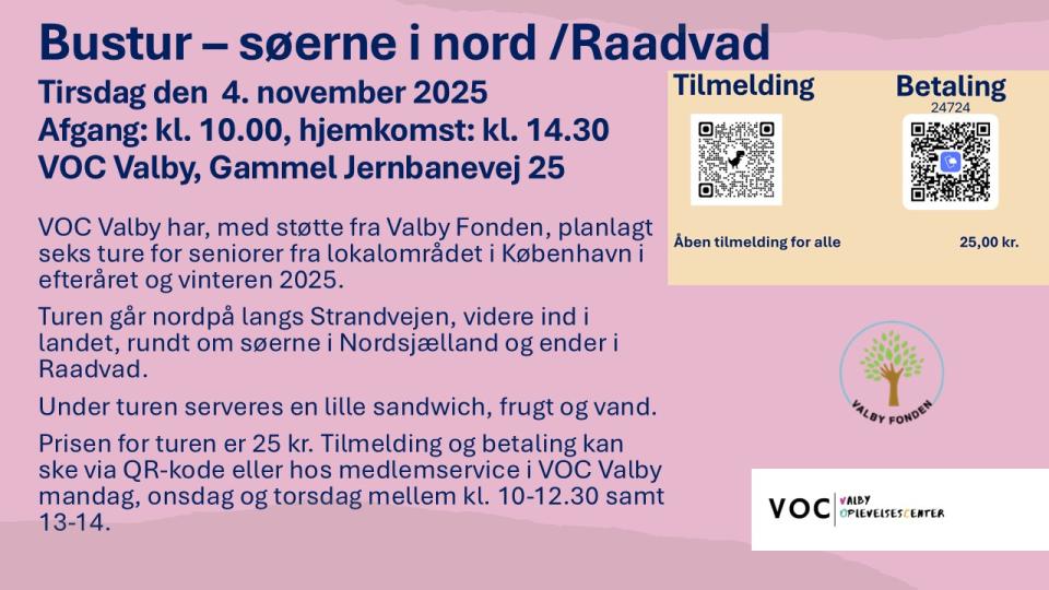 Bustur - Søerne i Nord/Raadvad