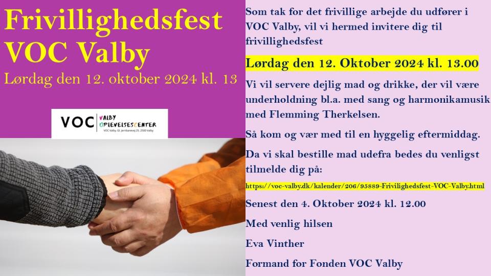 Frivilighedsfest VOC Valby