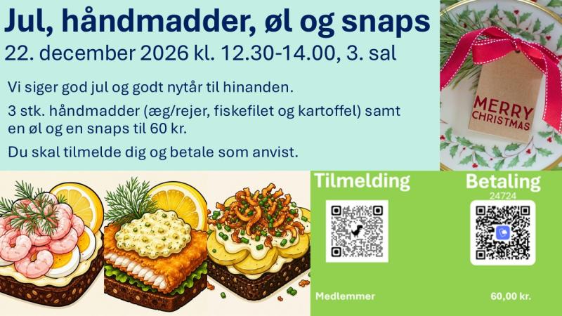 Jul, håndmadder, øl og snaps