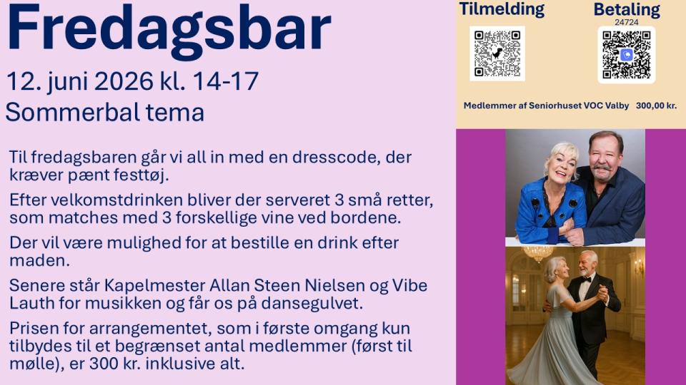 Fredagsbar 12. juni 2026