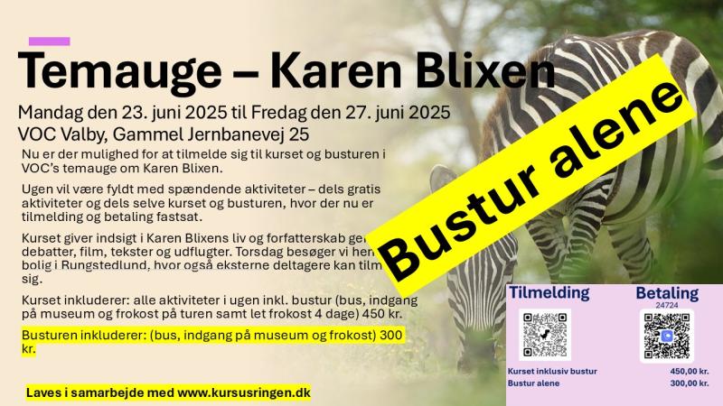 Karen Blixen bustur