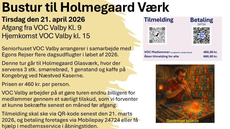 Bustur til Holmegaard Værk