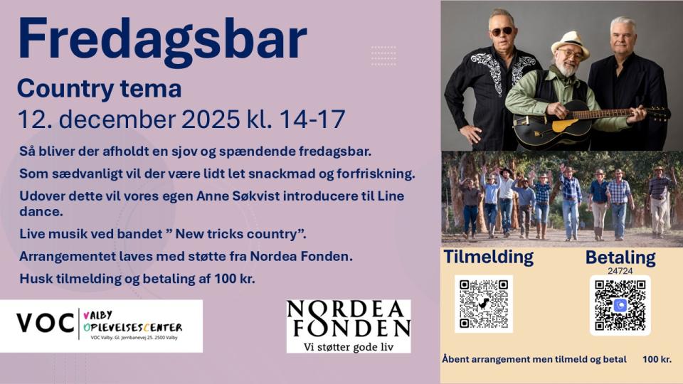 Fredagsbar 12. december 2025