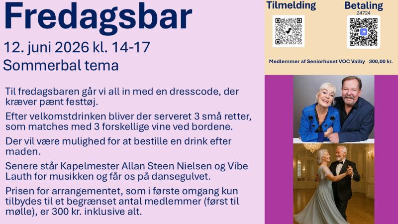 Fredagsbar 12. juni 2026