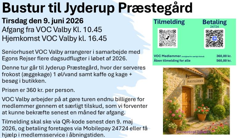 Bustur til Jyderup Præstegård