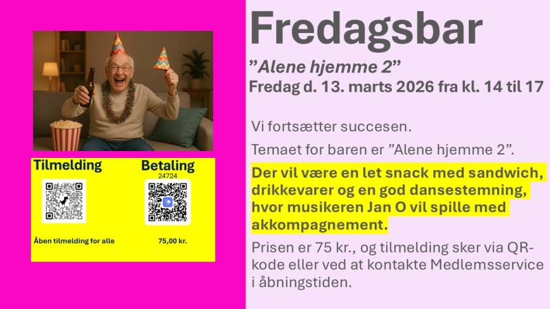 Fredagsbar 13. marts 2026