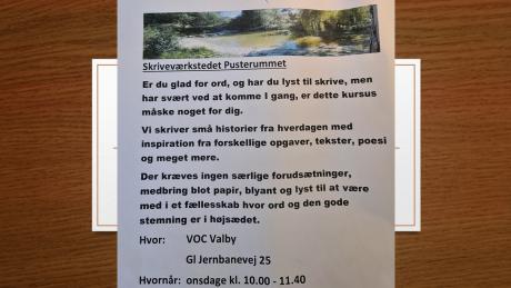 Skriveværkstedet pusterummet