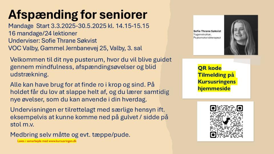 KURSUSRINGEN - afspænding for seniorer