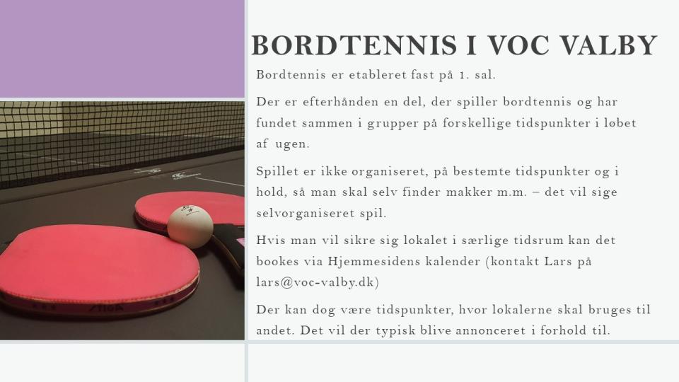 Helge og Per bordtennis kl 11.00 til 12.15