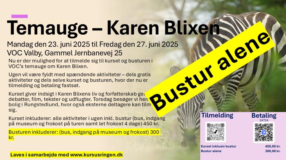Karen Blixen bustur